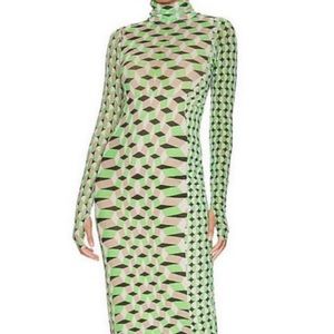 AFRM Green midi dress